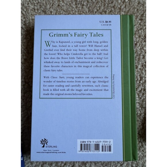3 Classic Stars Books, Journey To Center Earth Grimm’s Tales Wind In Willows NEW - Picture 3 of 6